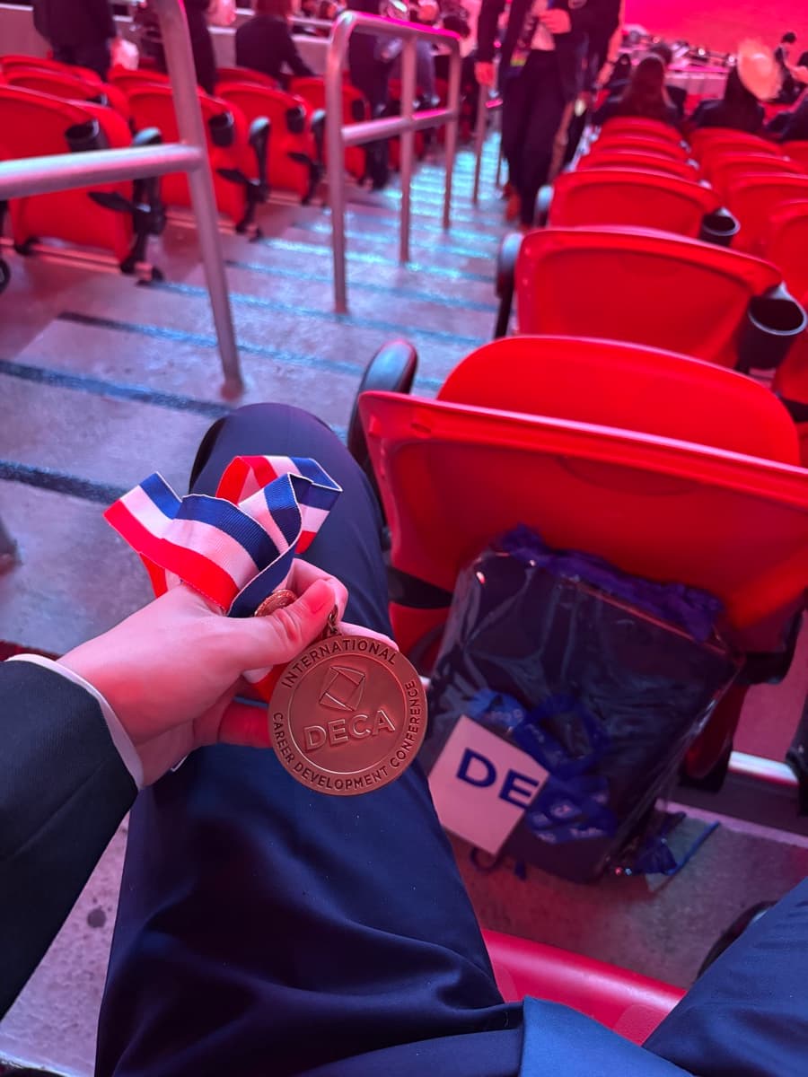 A DECA International Career Development Conference medal